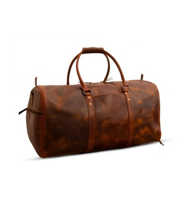 Classic brown hand bag for women - front view